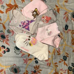 Sanrio Pastel Character Socks Collection